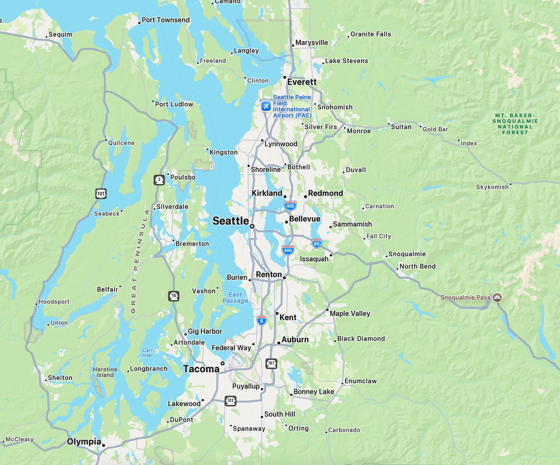 Map showing location